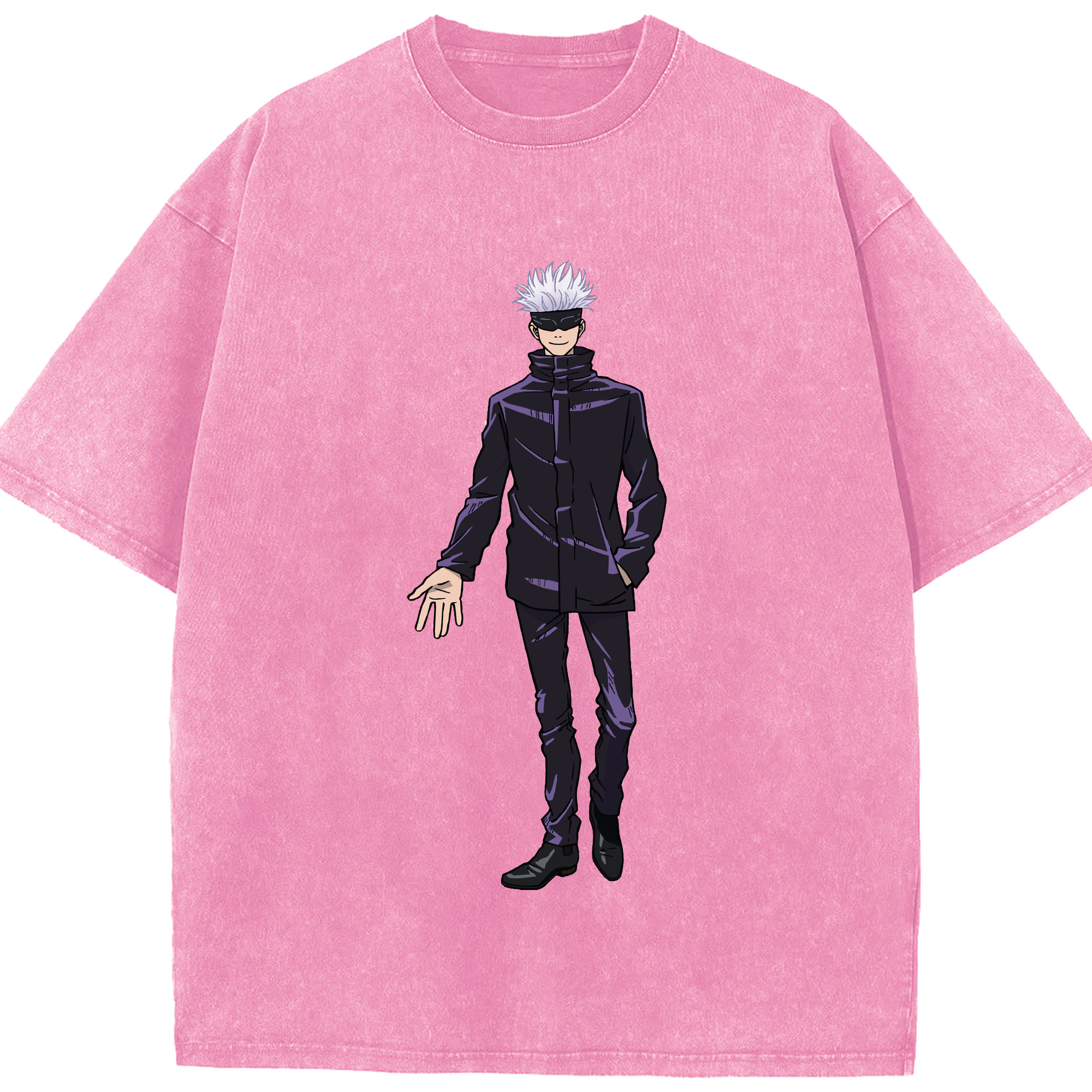 （画像用） 呪術廻戦 Jujutsu Kaisen 綿100% ヴィンテージ風 半袖Tシャツ（フロントプリント）